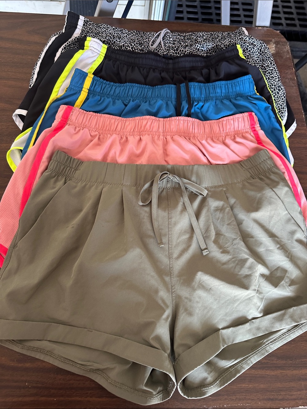 Bundle of five athletic shorts